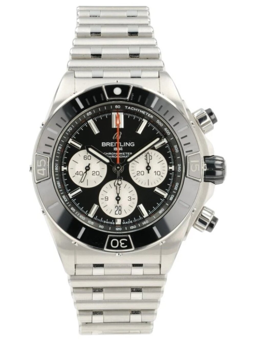 Breitling Super Chronomat Black Dial Stainless Steel 44mm Automatic Men’s AB0136
